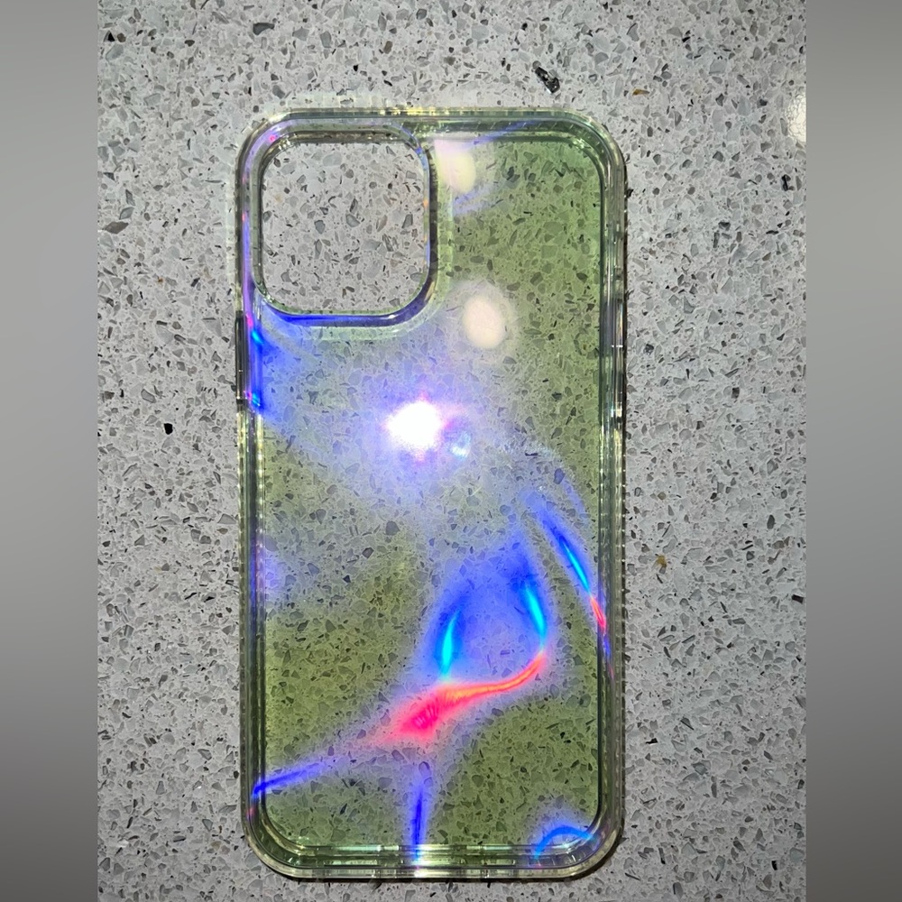 This fits an Iphone 12-13 phone. It is holographic and has good protection